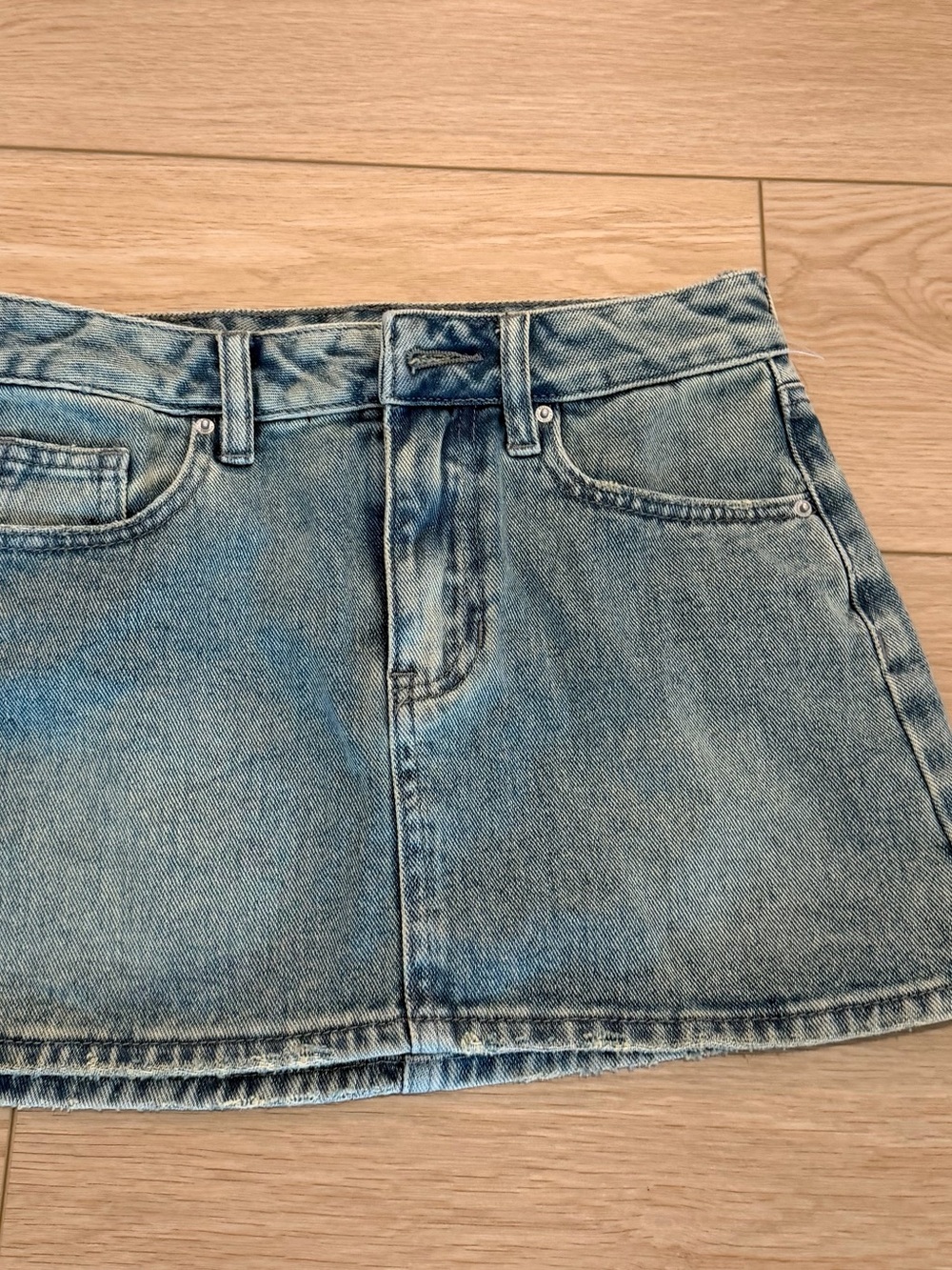 Pacific Sunwear Light Blue Denim Mini Skirt